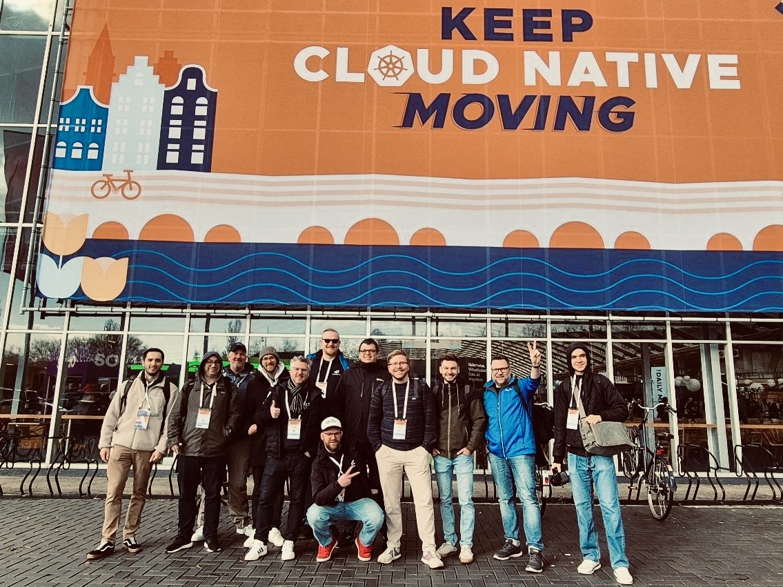 cloudpunks Team auf der KubeCon Amsterdam